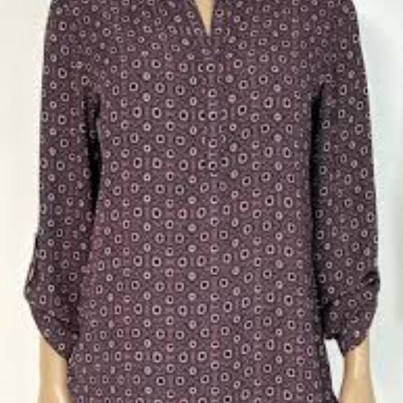 Van Heusen Business Geometric Top - Size L - Picture 4 of 4